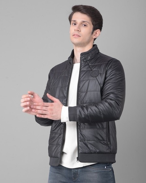 Black slim best sale fit bomber jacket