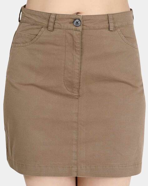 Seaside OREGON TWILL W - Denim skirt - khaki - Zalando.de