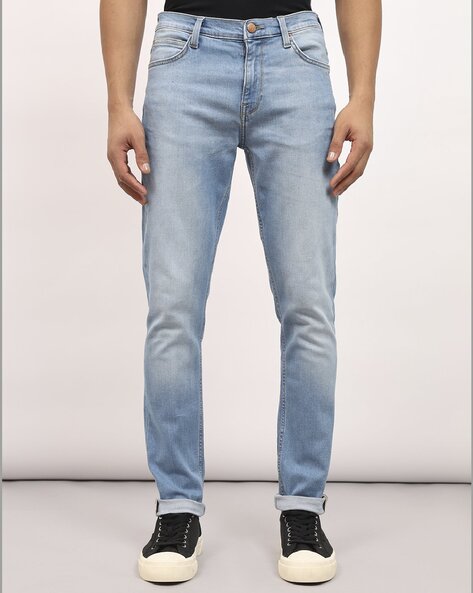 Lightly Washed Skinny Jeans