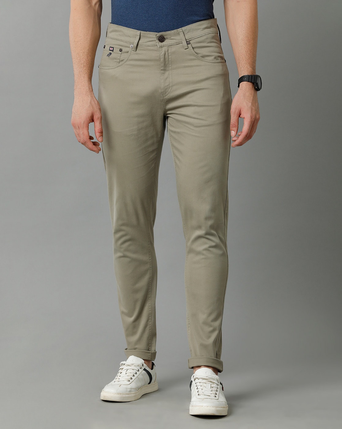 Buy Green Trousers & Pants for Men by British Club Online | Ajio.com