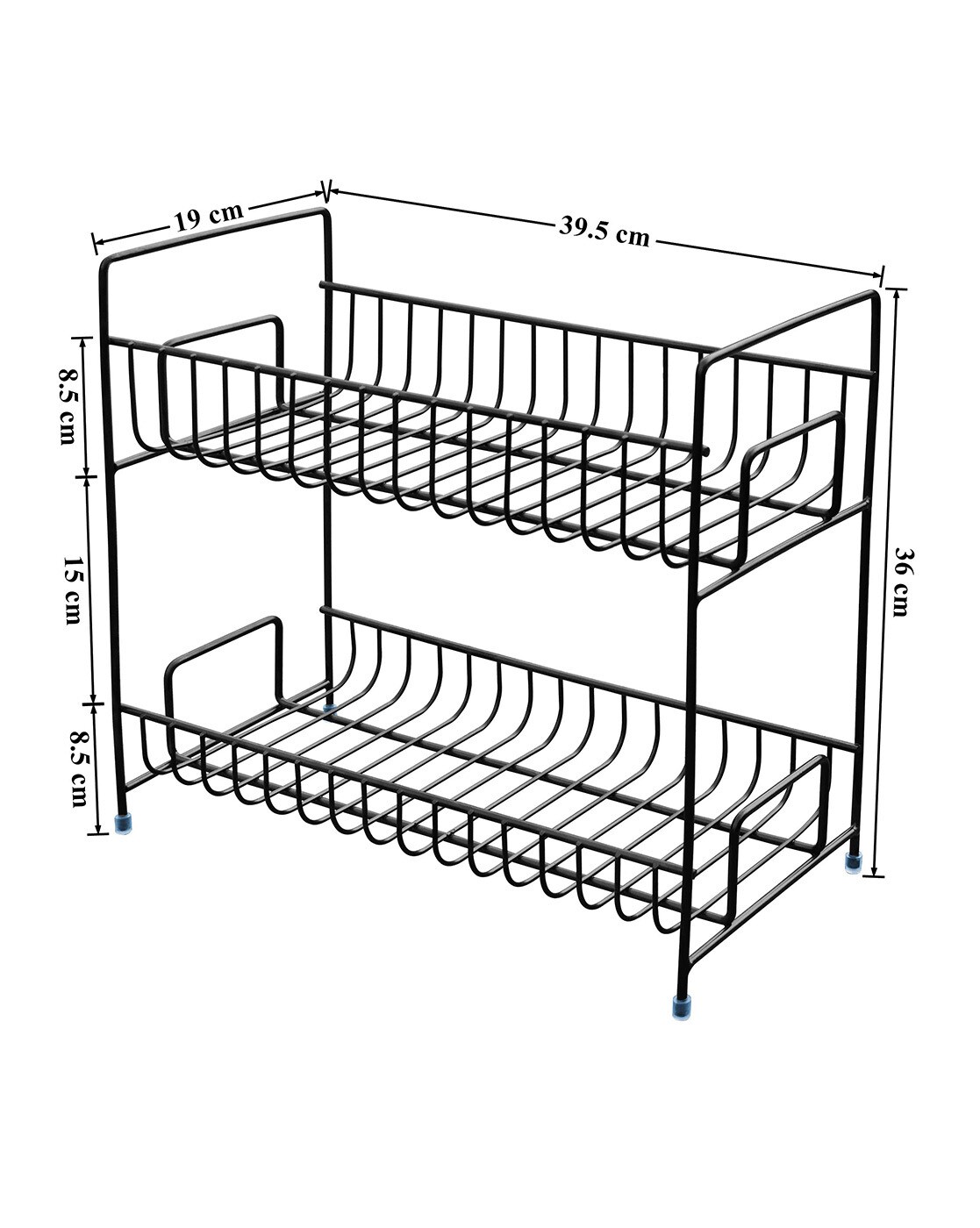 Buy Plantex Stainless Steel 2-Tier Kitchen Rack/Spice Rack/Kitchen/Multipurpose  Storage Organizer(Finish-Chrome) Online at Low Prices in India 