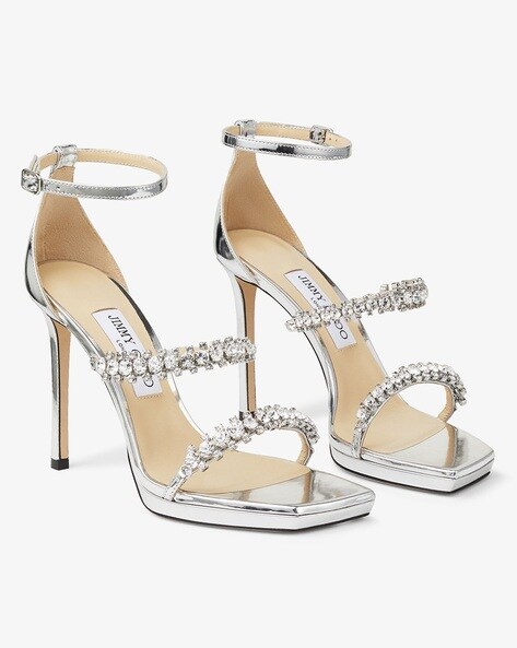 Jimmy choo silver sandals new arrivals