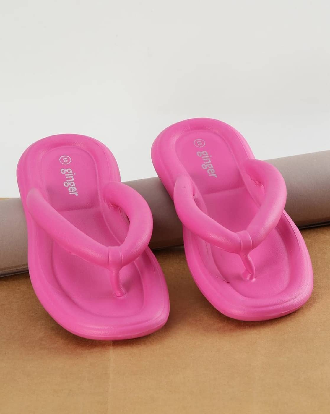 Women Logo Print Thong Slippers