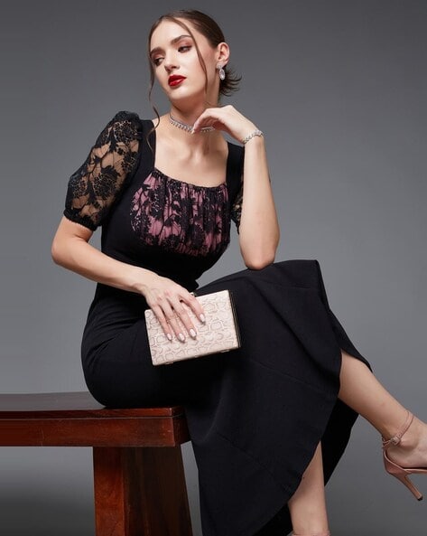 Black Lace Dress - Buy Black Lace Dress online at Best Prices in India |  Flipkart.com
