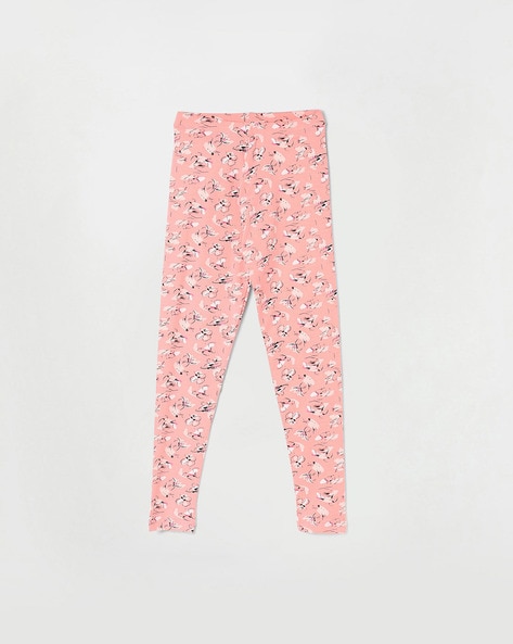 Buy Peach Leggings for Girls by FAME FOREVER BY LIFESTYLE Online