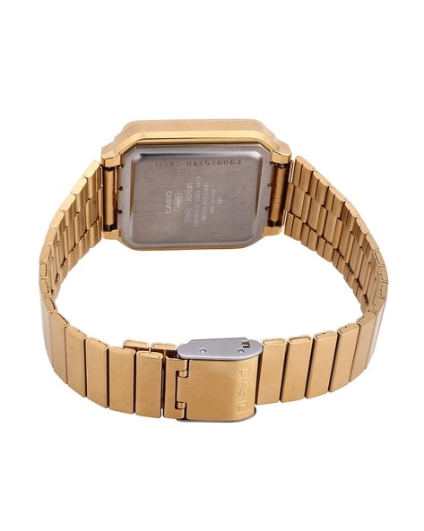 Casio gold best sale watch water resistant