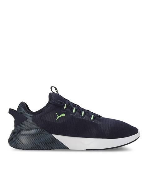 Ajio Puma Running Shoes Navy Blue Low-Top Lace-Up Running Shoes
