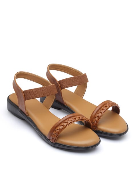 Buy Tan Flat Sandals for Women by DEAS Online