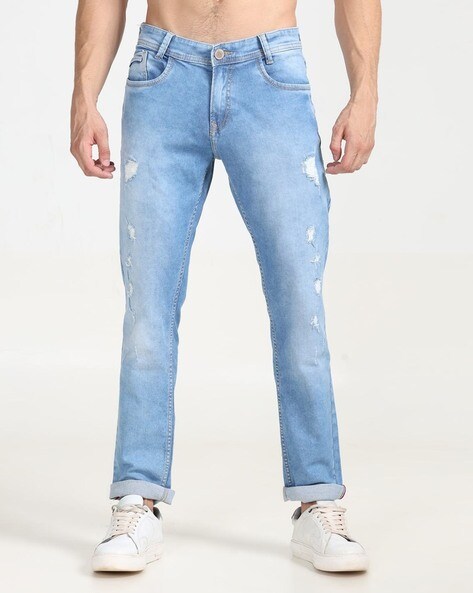 Buy online Mens Slim Fit Plain Jeans from Clothing for Men by V-mart for  ₹709 at 5% off | 2024 Limeroad.com