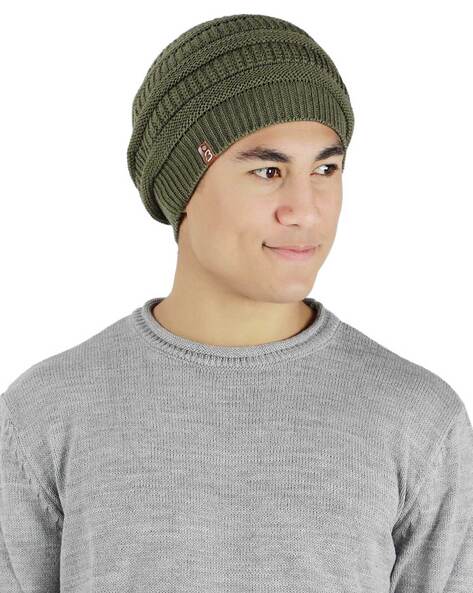 Mens green hotsell bobble hat