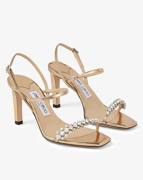 JIMMY CHOO Azia 110 patent-leather sandals | NET-A-PORTER