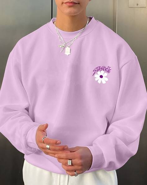 Men Graphic Print Oversized Fit Sweatshirt