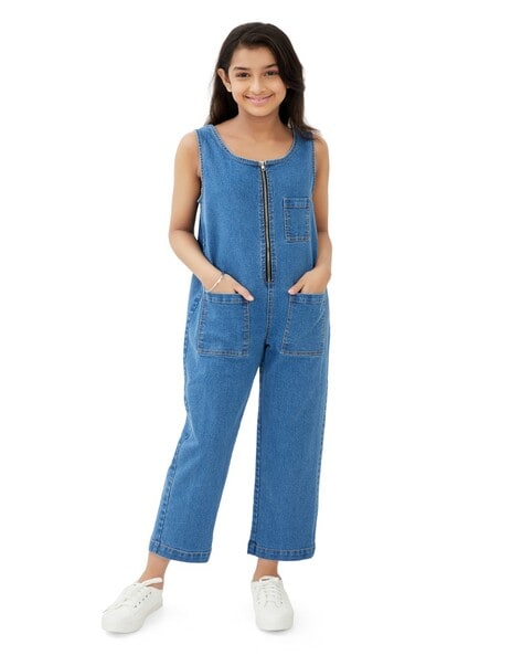 Buy Dark indigo Jumpsuit & Playsuits for Girls by AJIO Online | Ajio.com