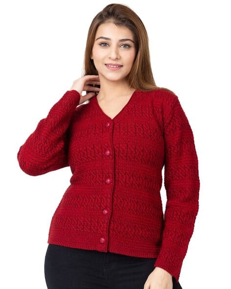 Knitted Cardigan Red Long Sweaters Womens Buy Red Sweaters