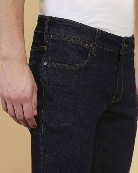 Men Slim Jeans with Insert Pockets