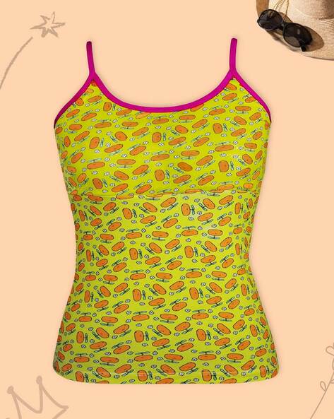 Buy Yellow Camisoles & Slips for Women by Dchica Online