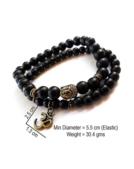 Natural Dream Catcher Black Onyx Gemstone Bracelets, For Healing, Bracelet  Type: Round Beads Stretchable at Rs 100/piece in Khambhat