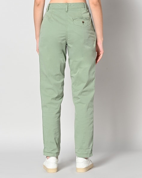 High-Rise Slim Fit Capri Pants