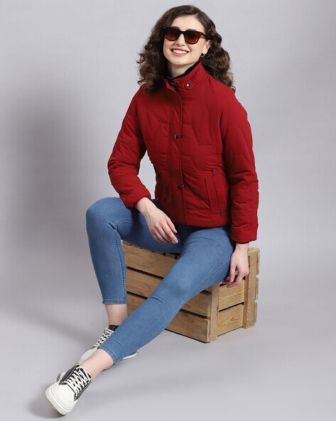 Buy Maroon Jackets & Coats for Women by MONTE CARLO Online