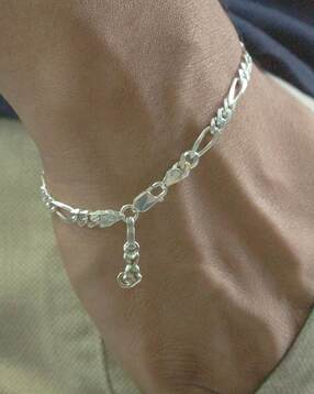 akshat sapphire Silver Figaro Bracelet with Cat-picture-40