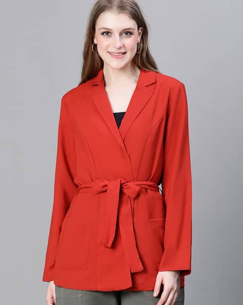 Buy Rust Blazers Waistcoats for Women by Oxolloxo Online