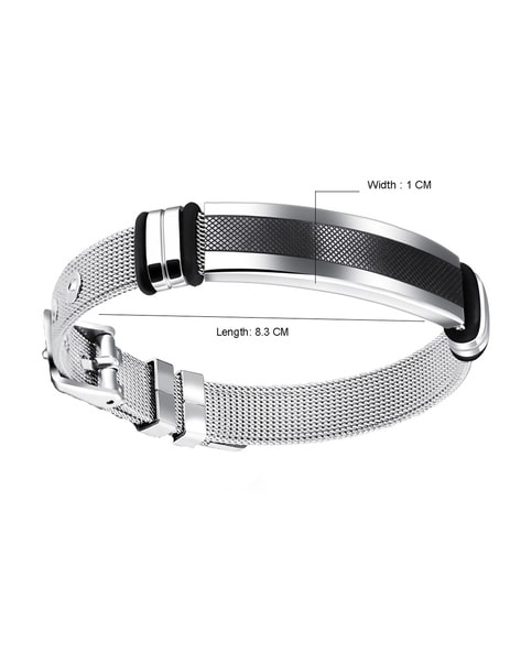 Staib Milanaise Mesh Polished Watch Bracelet with Butterfly Clasp 20mm |  WatchStraps.ie
