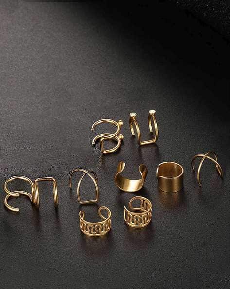 Buy Gold Earrings for Women by Yellow Chimes Online