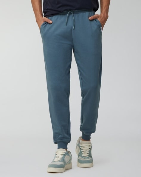 Men Cuffed Joggers with Drawstring Waist