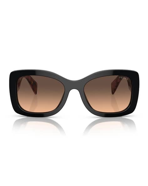Buy PRADA Women Gradient Oval Sunglasses-0PR A08S | Brown Color 