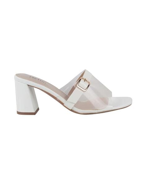 White open 2025 toe mule sandals