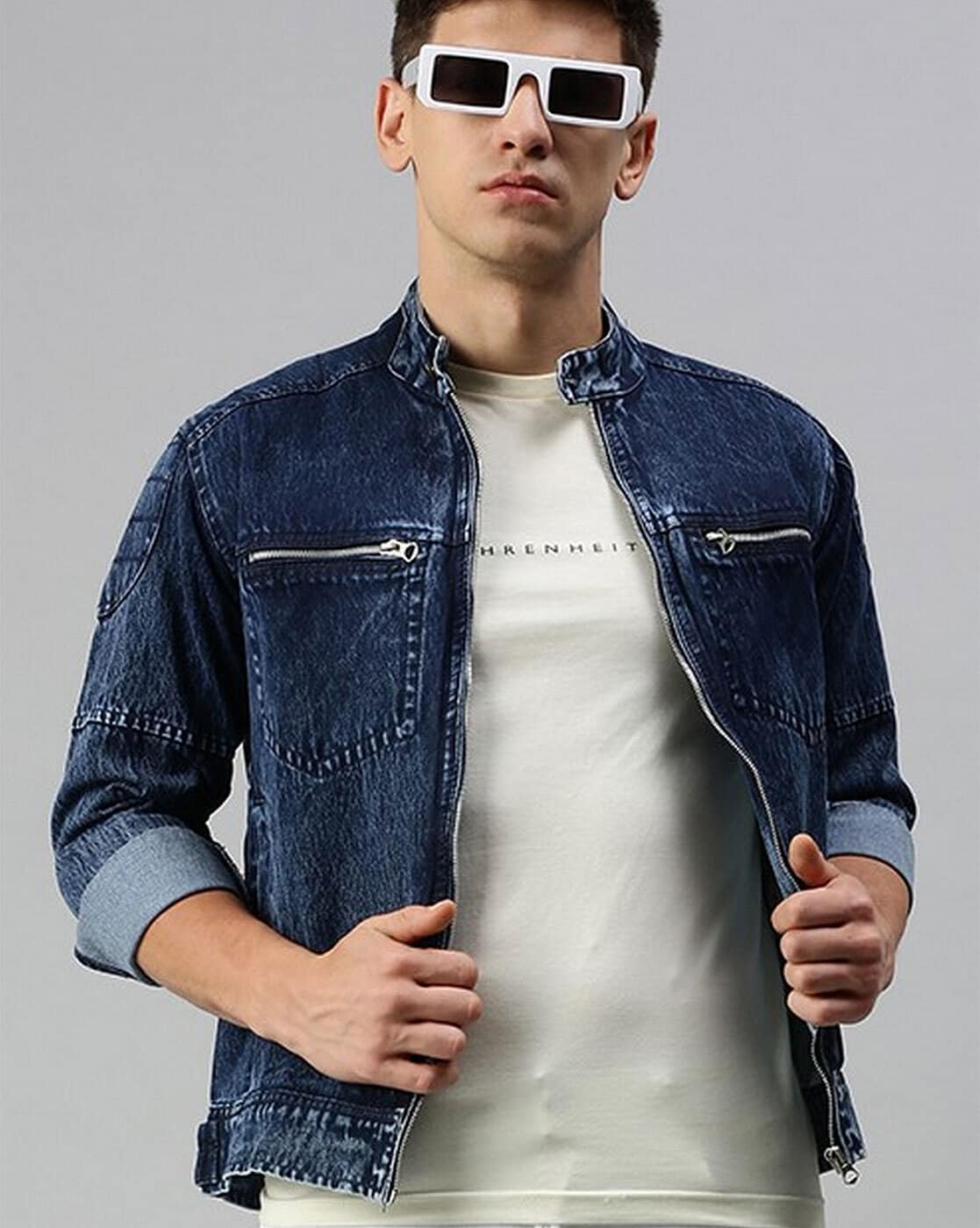 Buy Blue Jackets & Coats for Men by FUGAZEE Online | Ajio.com