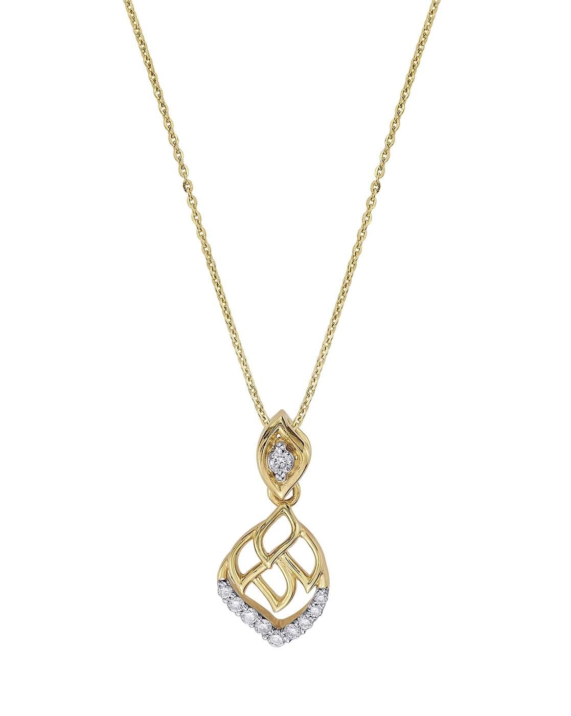 Gold Initial Necklace - Personalised Letter Pendant