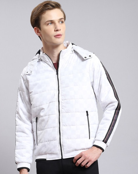 Puffer Jacket - White/black - Ladies | H&M US