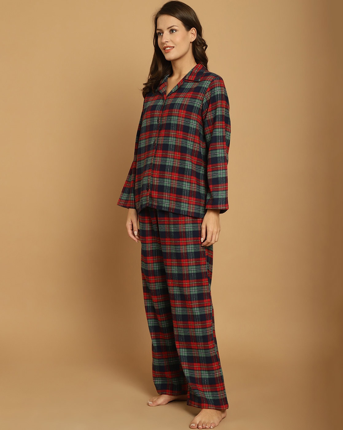 Ladies discount tartan pyjamas