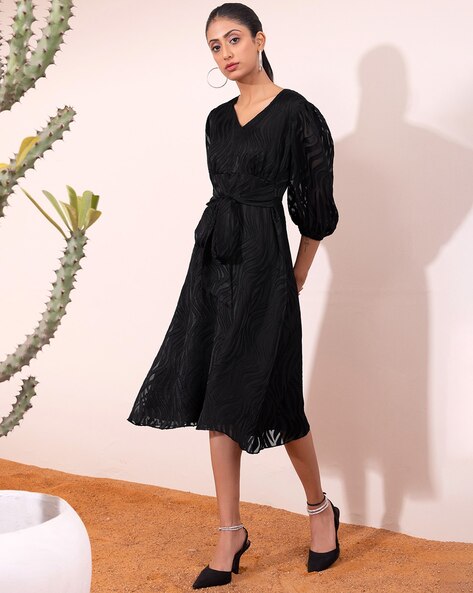 Buy Black Dresses for Women by FABALLEY Online Ajio