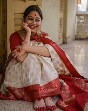 marziyaa Women Saree with Contrast Border-picture-52