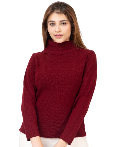 Maroon sale pullover women's