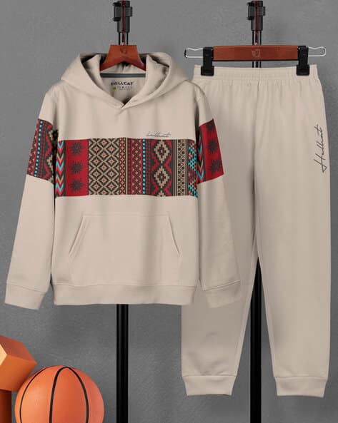 Hellcat Girls Aztec Print Hoodie & Joggers Set