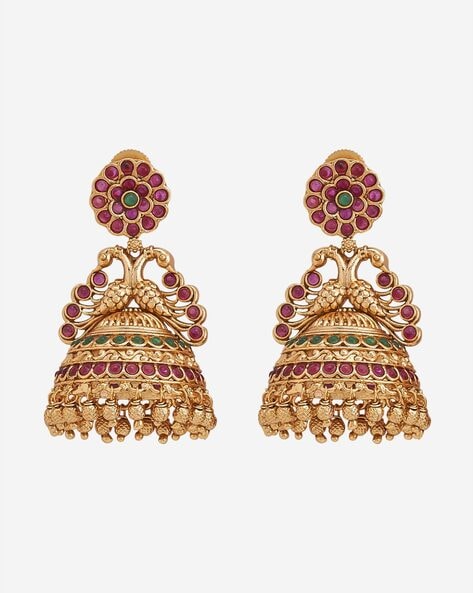 Buy Ruby Earrings for Women by Kushal's Fashion Jewellery Online | Ajio.com-happymobile.vn