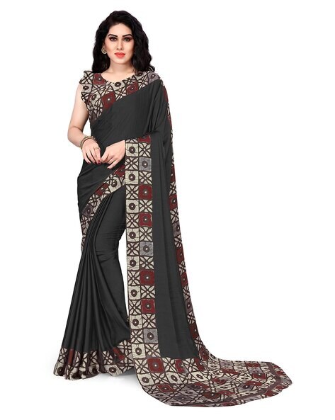 Buy Black Sarees for Women by MIRCHI FASHION Online | Ajio.com