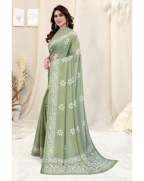 Buy Janasya Rashmika X Saji Saheli - Women's Pista Green Silk Blend Woven  Polka Saree Online at Best Prices in India - JioMart.