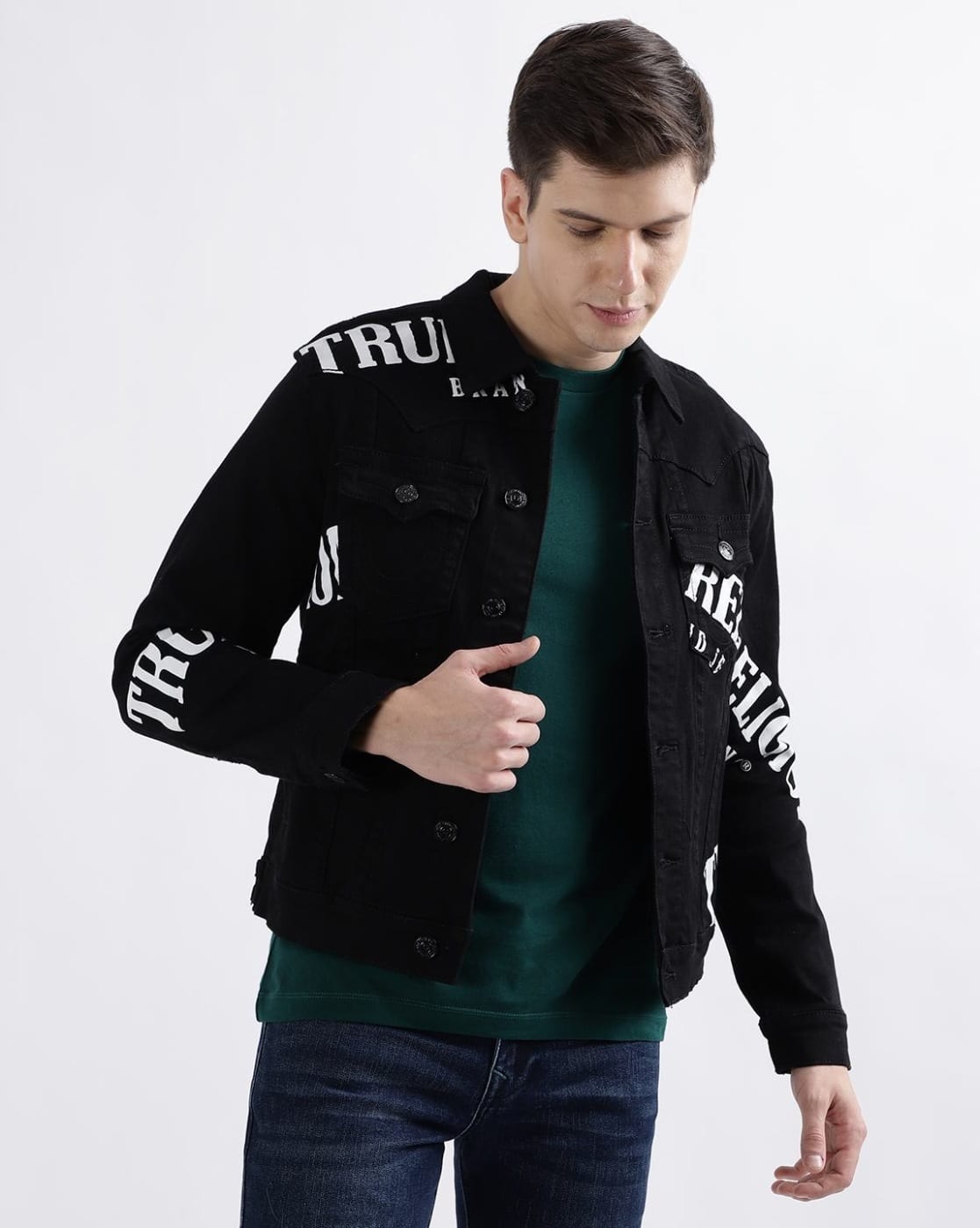 ジャケット・アウター true religion denim jacket -1117Wx1400H-466763080-black-