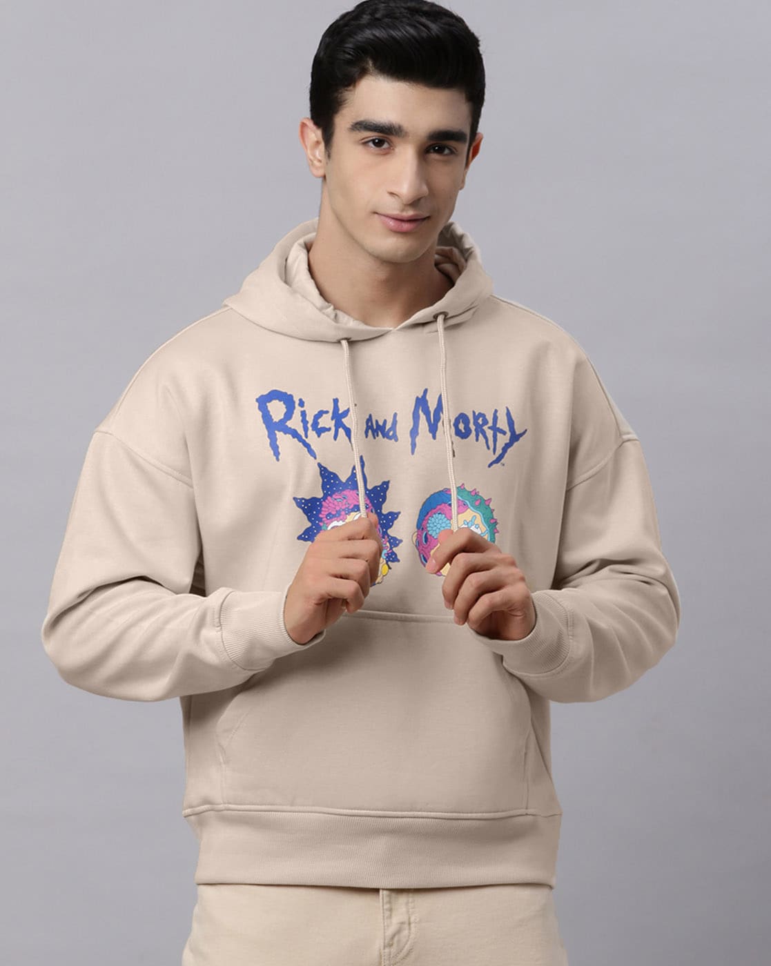 White rick cheap and morty hoodie