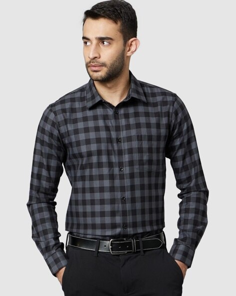 Celio Men Checked Regular Fit Shirt