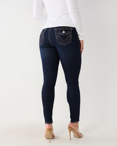 Ladies Jeans True Religion High Waisted Skinny Jeans Women Mid