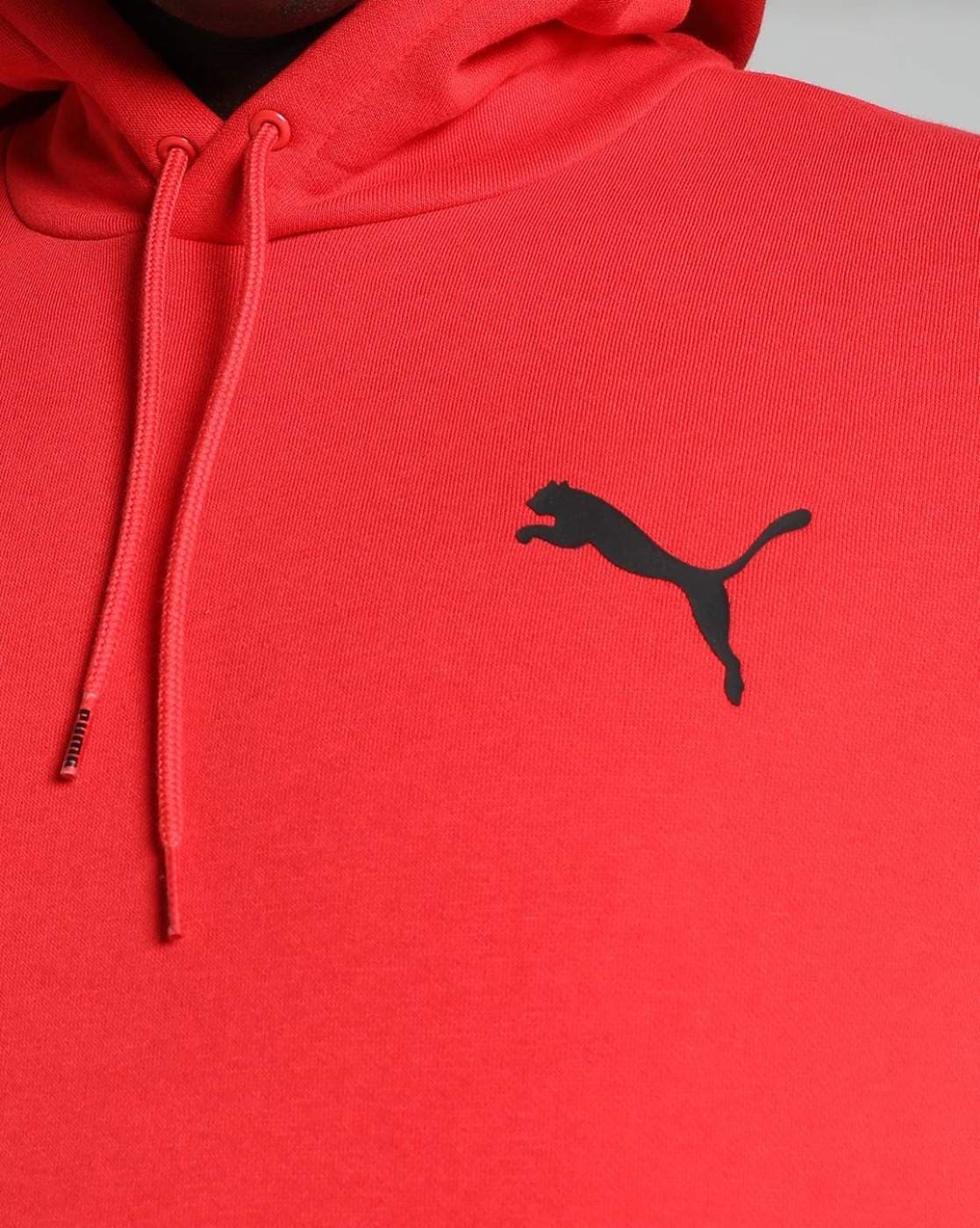 Black and red puma hoodie sale