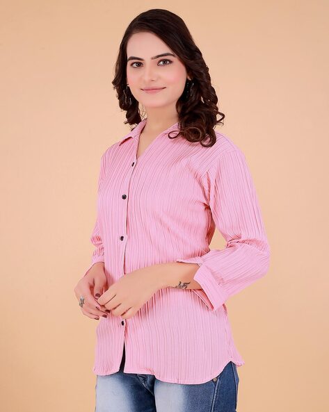 Pink Stripes Tops - Buy Pink Stripes Tops online in India