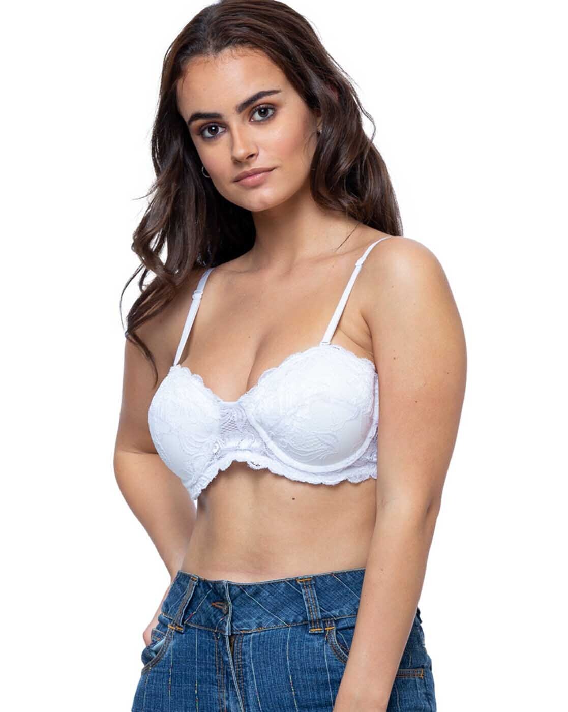 Heavily-Padded Bra with Bow