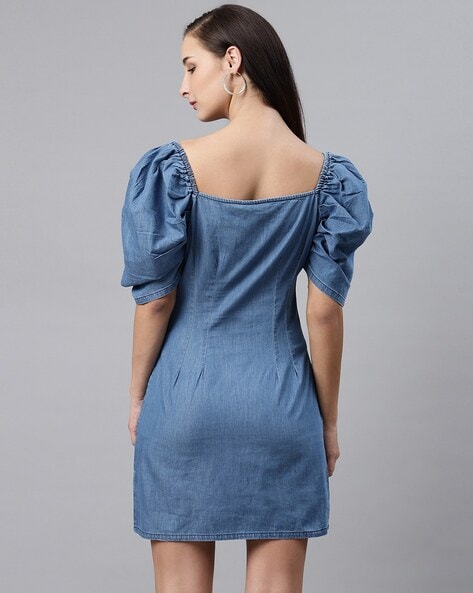 Buy Blue Dresses for Women by SHOWOFF Online | Ajio.com