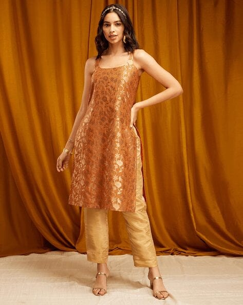 NEW Womens Karigari Tunic Dress Large Pink Orange Traditional Indian Ethnic  | eBay